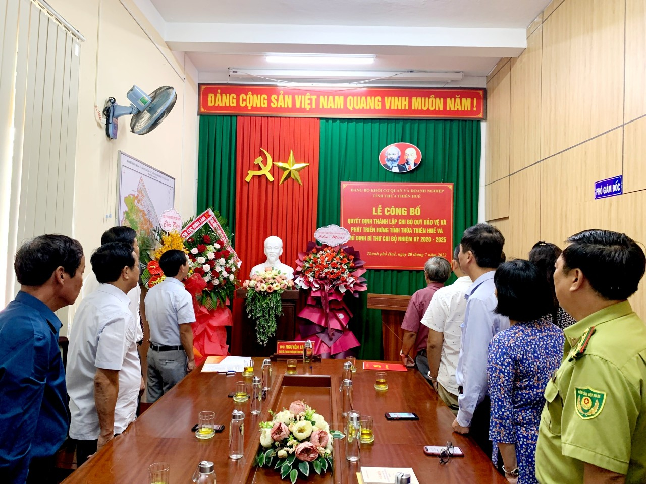 Lễ công bố thành lập Chi bộ trực thuộc Đảng Bộ Khối cơ quan và Doanh nghiệp tỉnh Thừa Thiên Huế và chỉ định Bí thư Chi bộ nhiệm kỳ 2020 – 2025