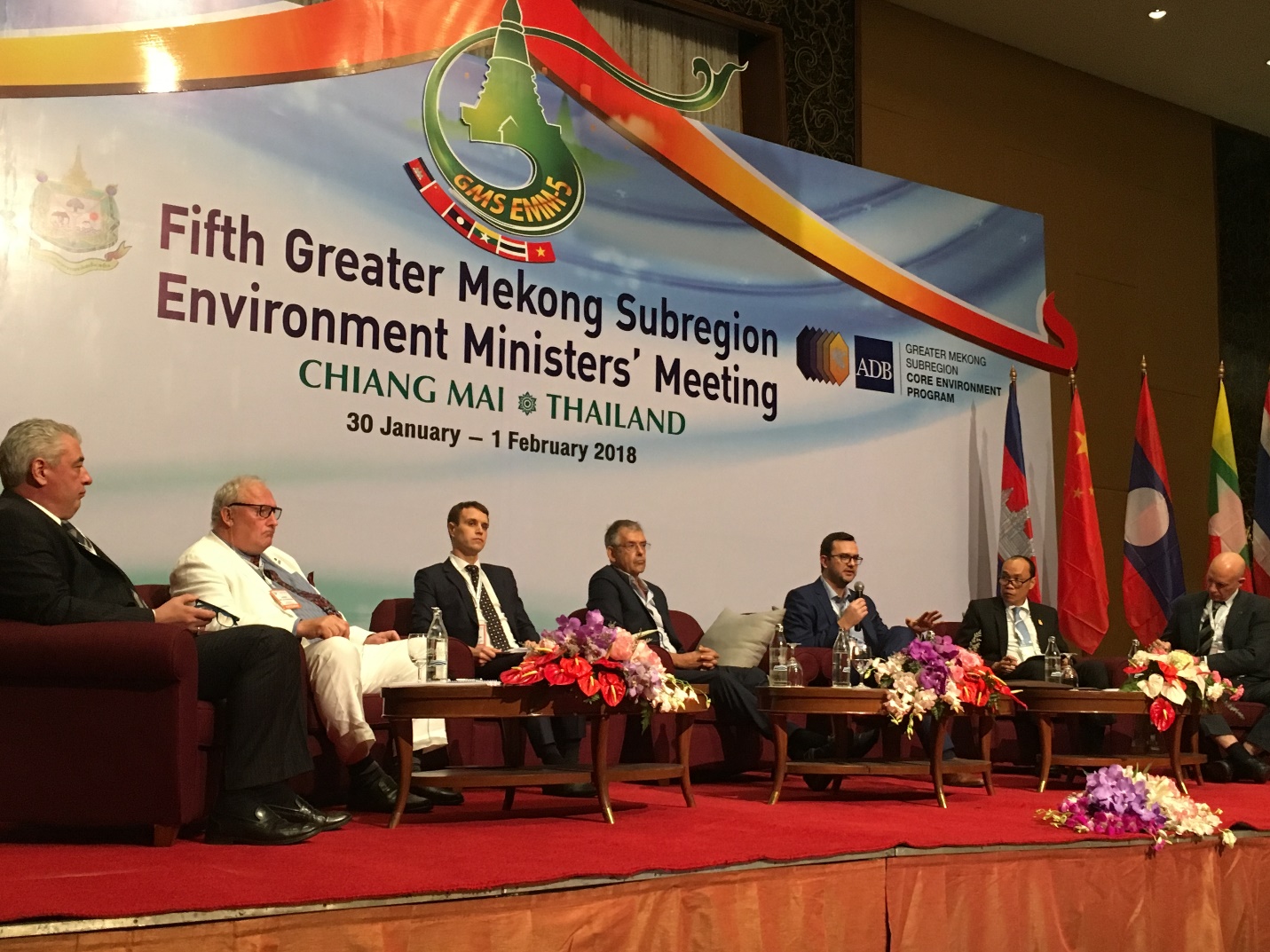 Hội nghị Bộ trưởng Môi trường GMS lần thứ 5 được tổ chức từ ngày 30 tháng 1 đến ngày 1 tháng 2 năm 2018 tại Chiang Mai,Thái Lan